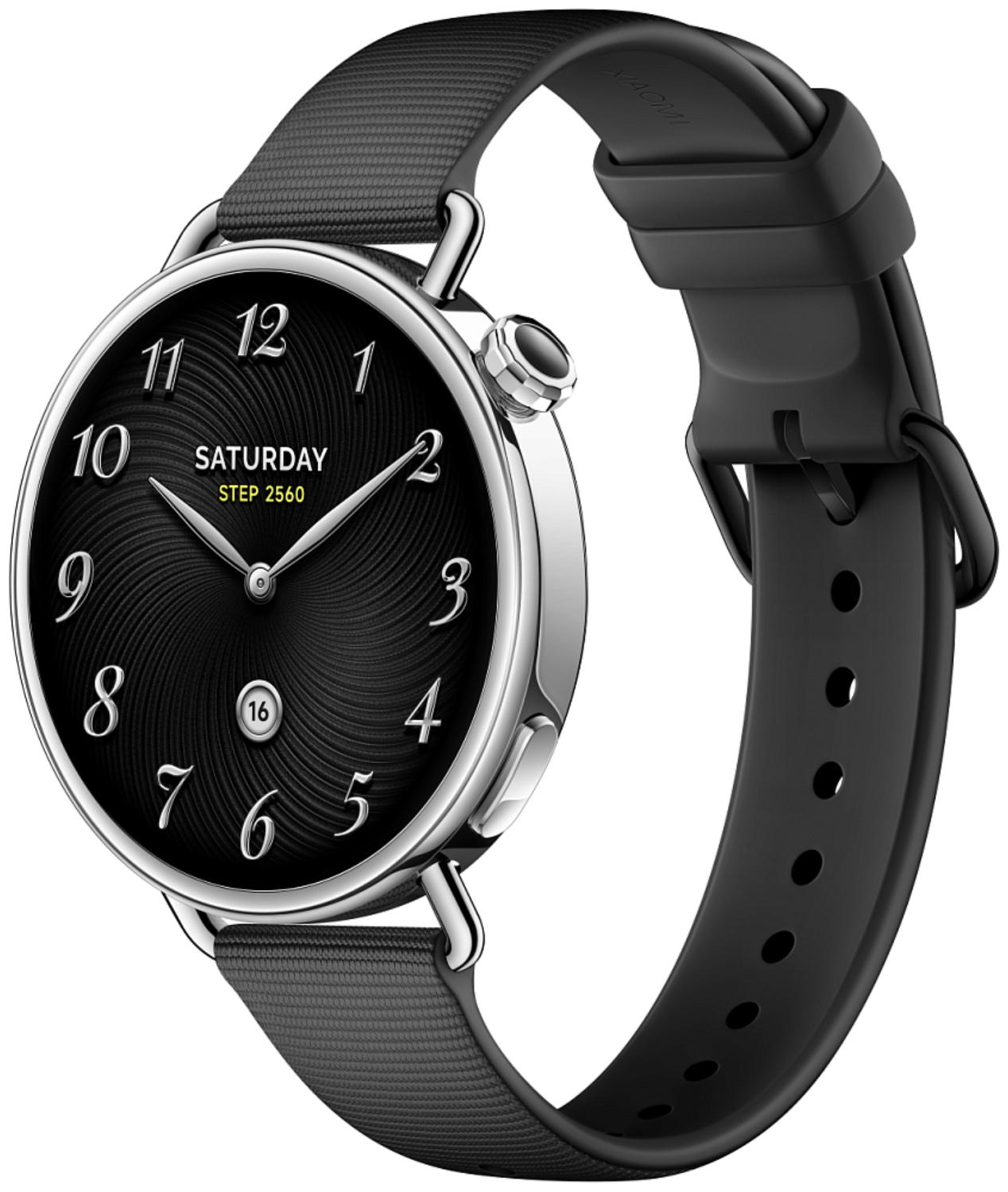 Смарт-часы Xiaomi Watch S4 41mm серебристый с черным ремешком BHR07VRGL